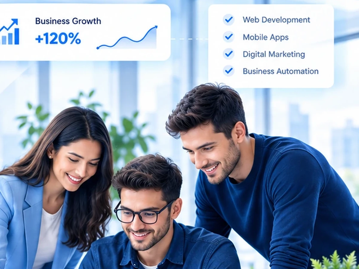 Startup TechOne business team using technology to grow and automate a business